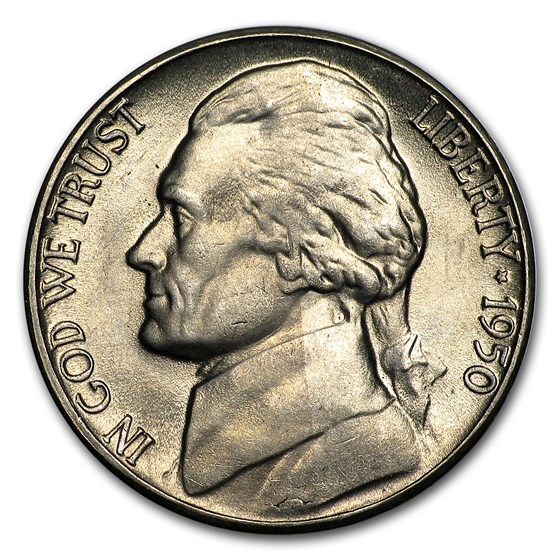 1950-D Jefferson Nickel BU 1950-D Jefferson Nickel BU